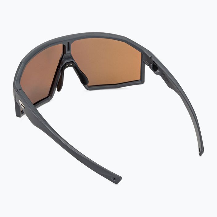 GOG Fahrradbrille Ares matt grau / schwarz / mehrfarbig gold E513-2P 2