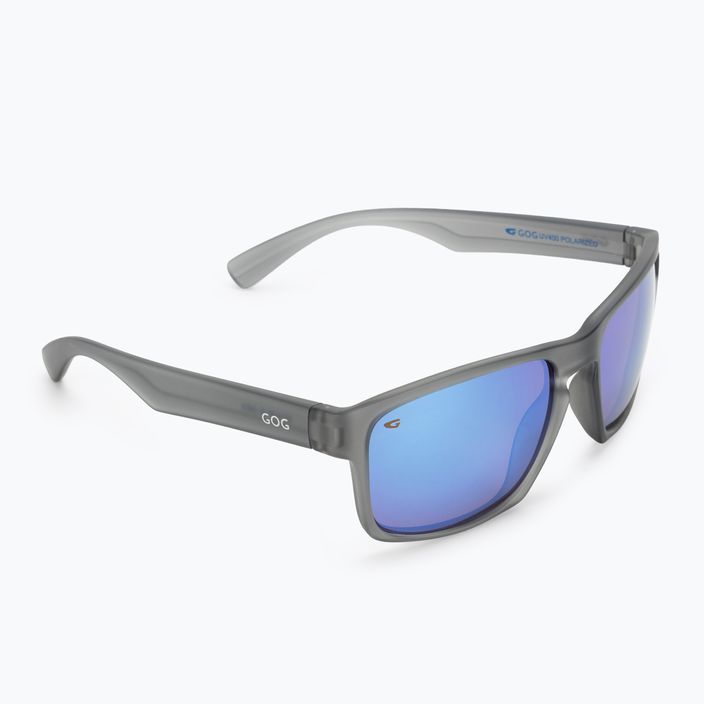 GOG Logan fashion matt kristallgrau / mehrfarbig weiß-blau Sonnenbrille E713-2P