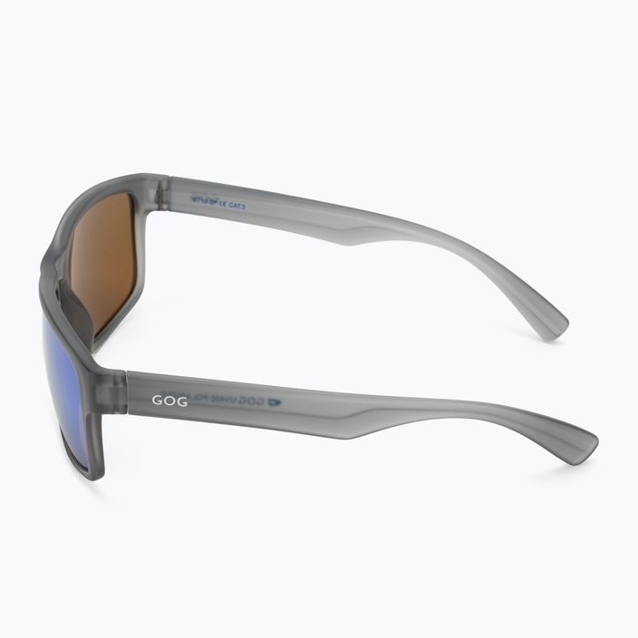 GOG Logan fashion matt kristallgrau / mehrfarbig weiß-blau Sonnenbrille E713-2P 4