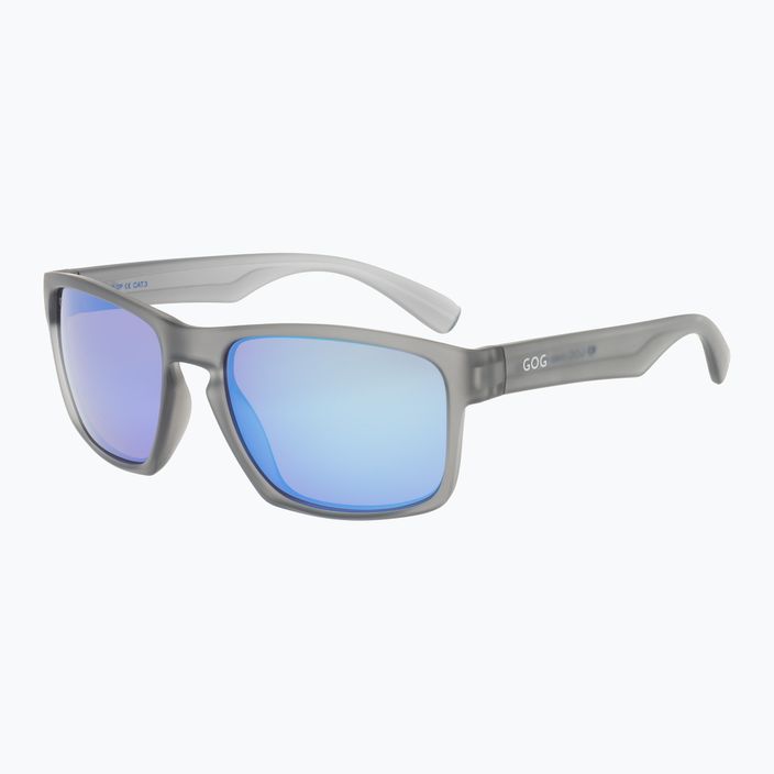 GOG Logan fashion matt kristallgrau / mehrfarbig weiß-blau Sonnenbrille E713-2P 5