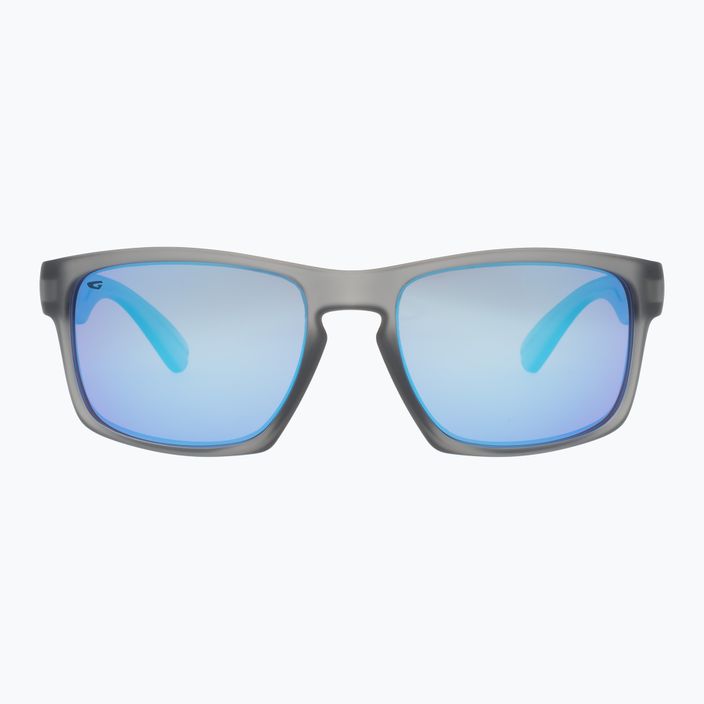 GOG Logan fashion matt kristallgrau / mehrfarbig weiß-blau Sonnenbrille E713-2P 6
