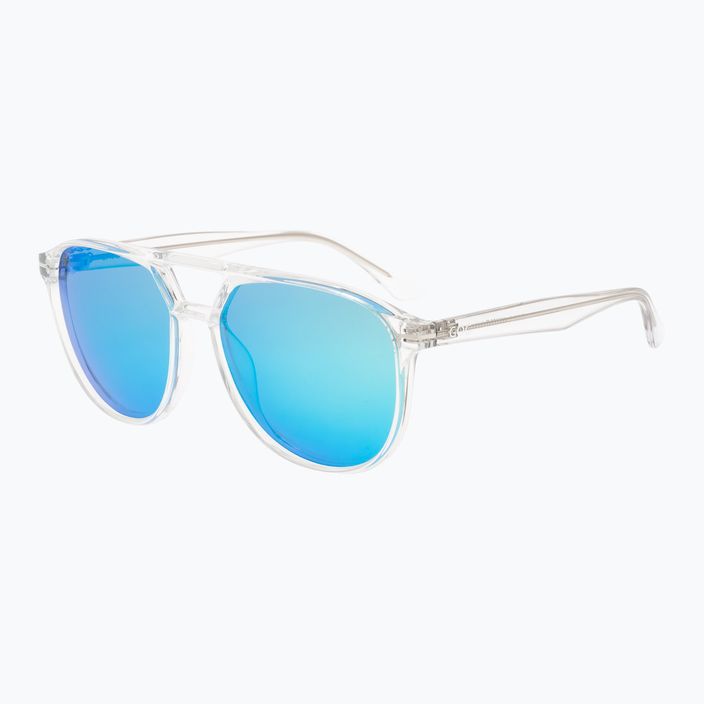GOG Harper kristallklare/polychromatische weiß-blaue Sonnenbrille