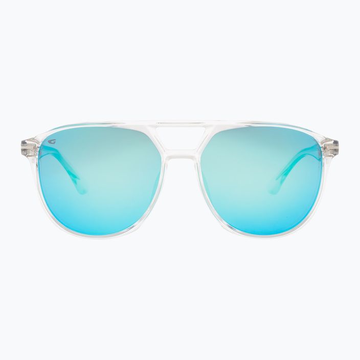 GOG Harper kristallklare/polychromatische weiß-blaue Sonnenbrille 2