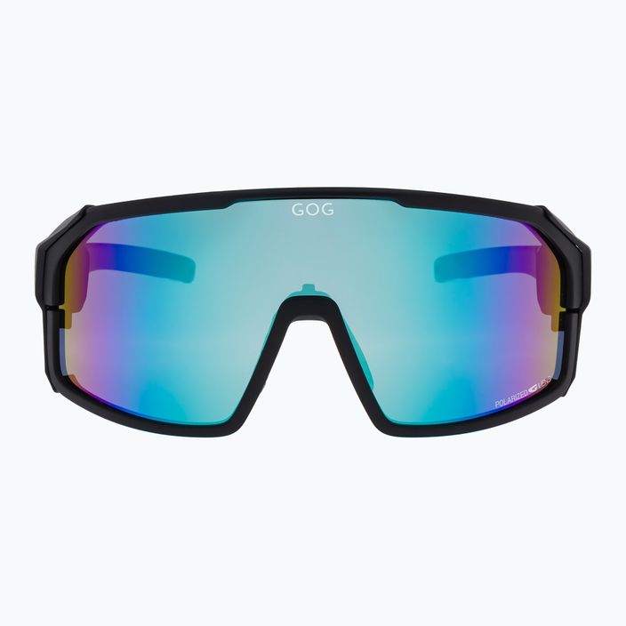 GOG Annapurna mattschwarze/polychromatische weiß-blaue Sonnenbrille 4