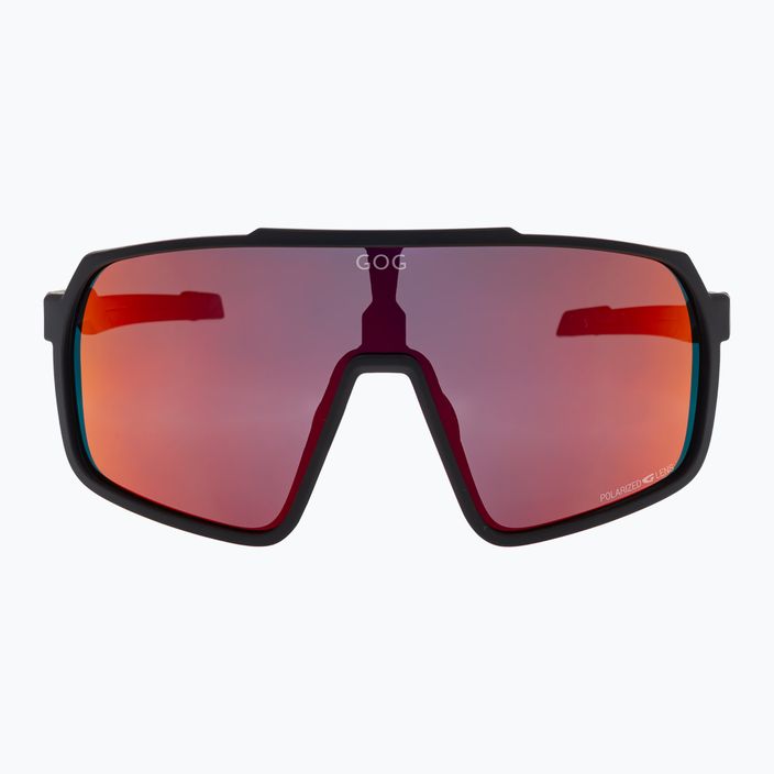 GOG Okeanos mattschwarze/polychromatische rote Sonnenbrille 6