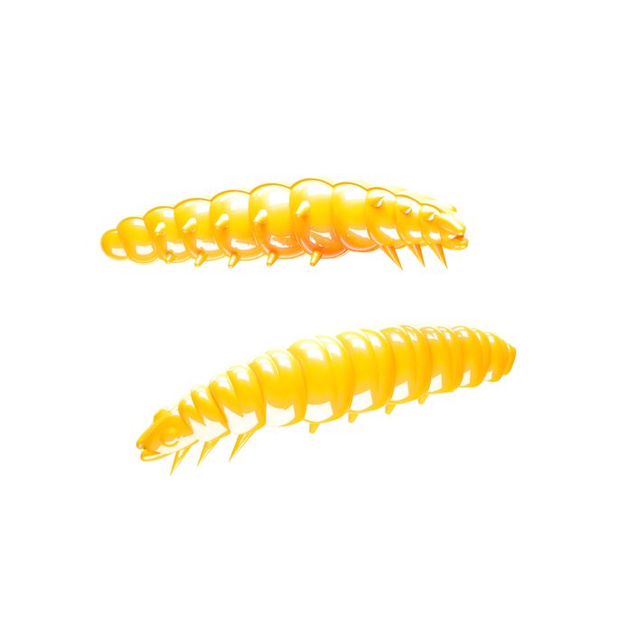 Libra Lures Larva Krill gelber Gummiköder LARVAK35 2