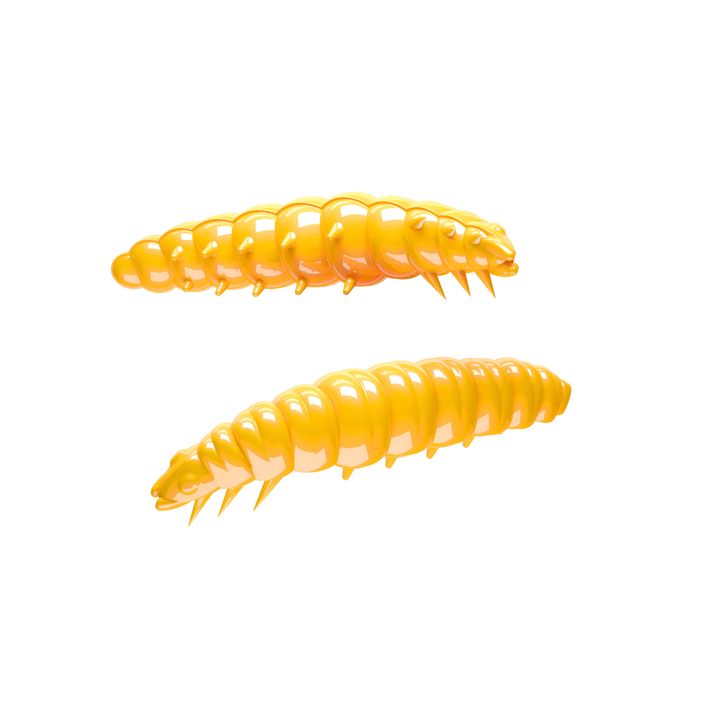 Libra Lures Larva Krill dunkelgelber Gummiköder LARVAK35 2
