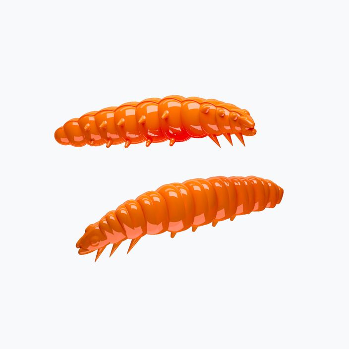 Libra Lures Larva Krill hot orange Gummiköder LARVAK35