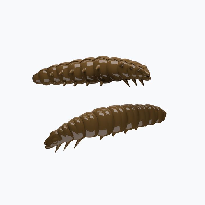 Libra Lures Larva Krill brauner Gummiköder LARVAK35