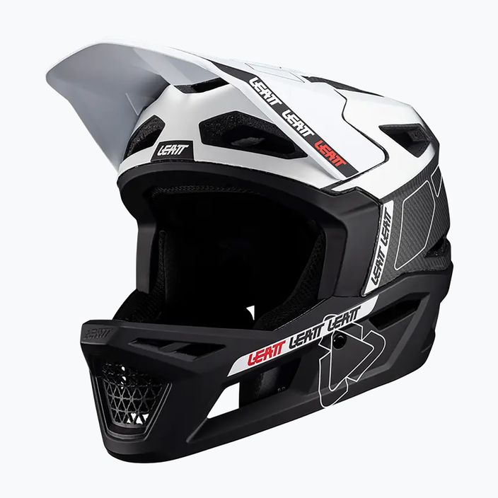 Leatt MTB Fahrradhelm Gravity 6.0 Carbon V24 weiß 2