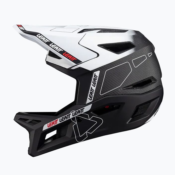 Leatt MTB Fahrradhelm Gravity 6.0 Carbon V24 weiß 4