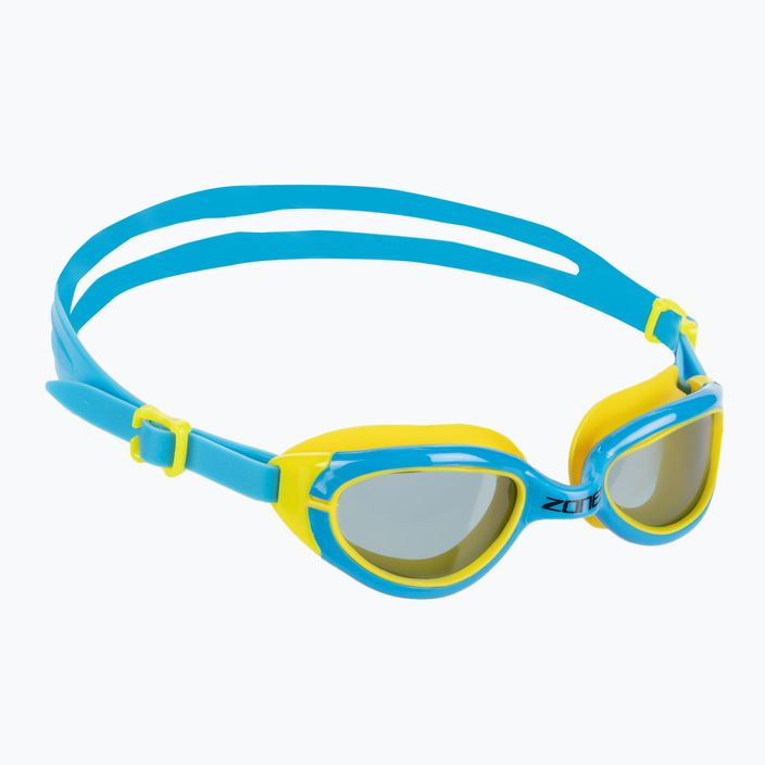 ZONE3 Aquahero blau/gelb/klar Schwimmbrille