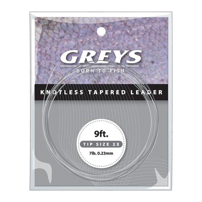 Greys Greylon Knotless Tapered Leader Spinnvorfach klar 1326005 2