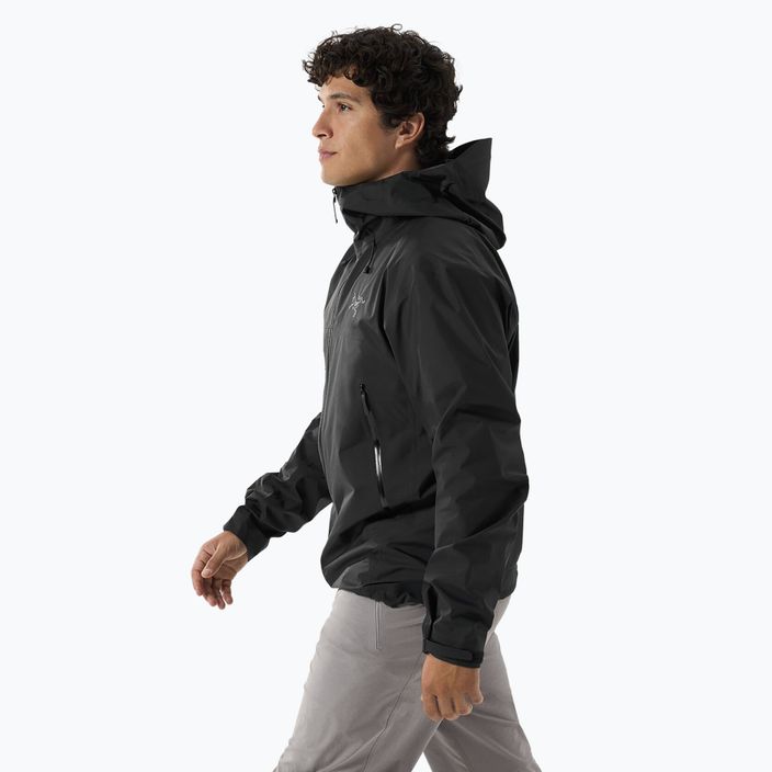 Herren Arc'teryx Beta SL Regenjacke schwarz 4