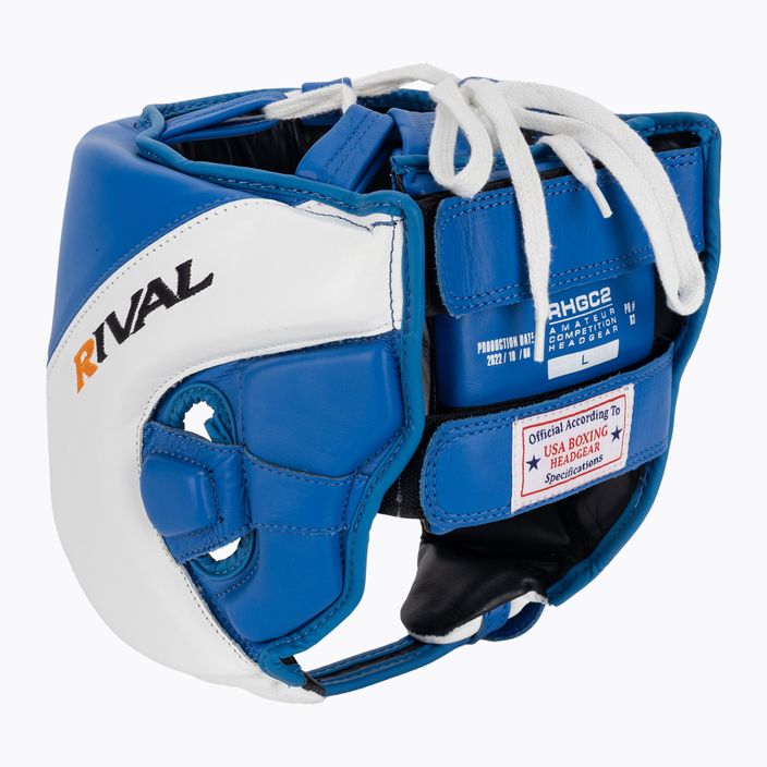 Rival Amateur Wettbewerb Boxen Helm Kopfbedeckung blau/weiß 3