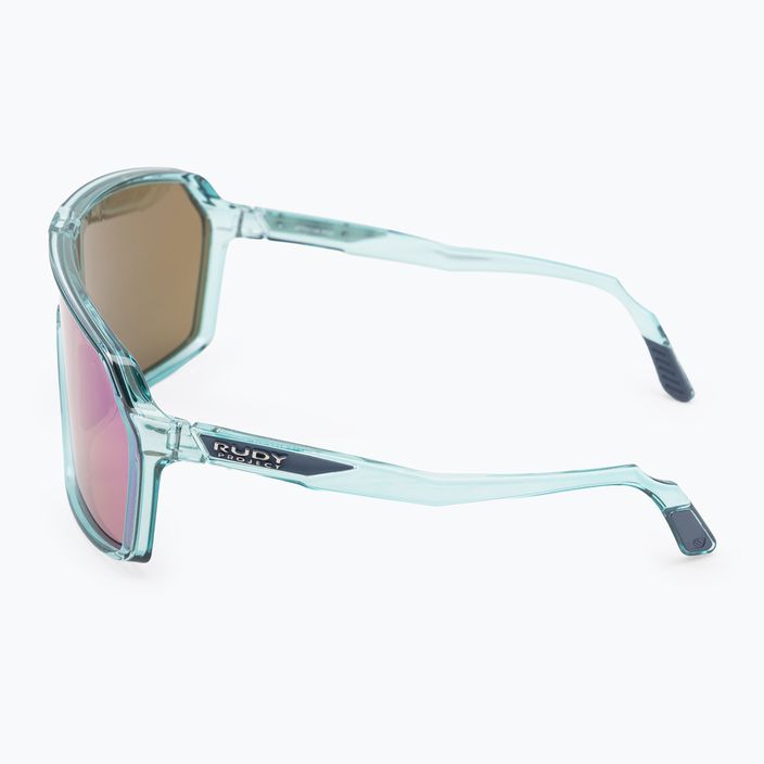 Sonnenbrille Rudy Project Spinshield crystal azur/multilaser green 4