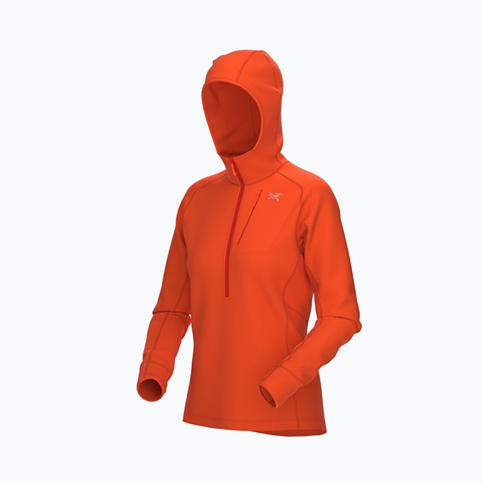 Arc'teryx Damen-Trekking-Sweatshirt Delta Half Zip Hoody orange 29606 10