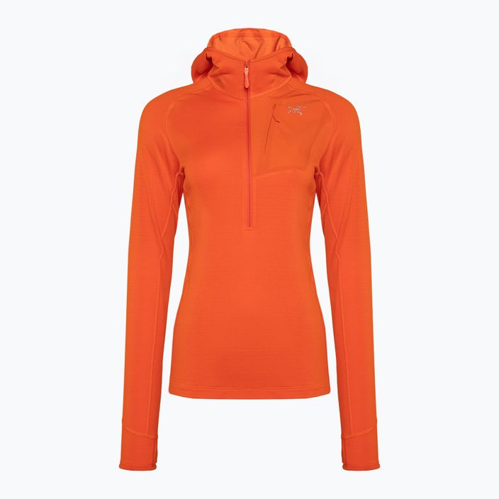 Arc'teryx Damen-Trekking-Sweatshirt Delta Half Zip Hoody orange 29606 5