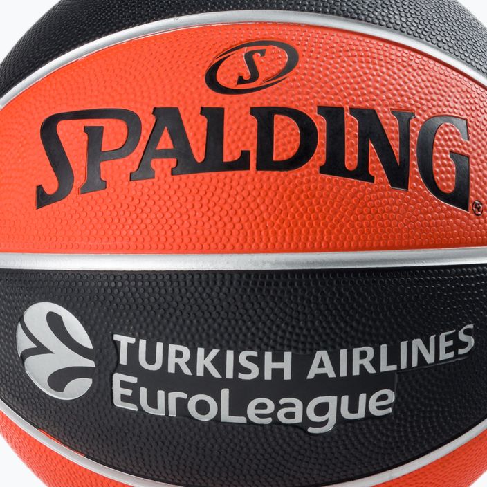 Spalding Euroleague TF-150 Legacy Basketball orange und schwarz 84003Z 3