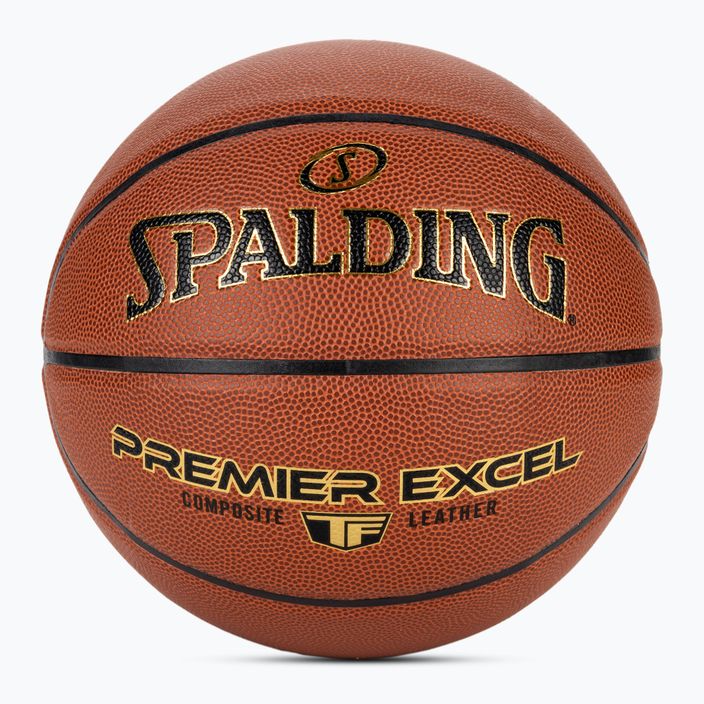 Spalding Premier Excel Basketball orange Größe 7