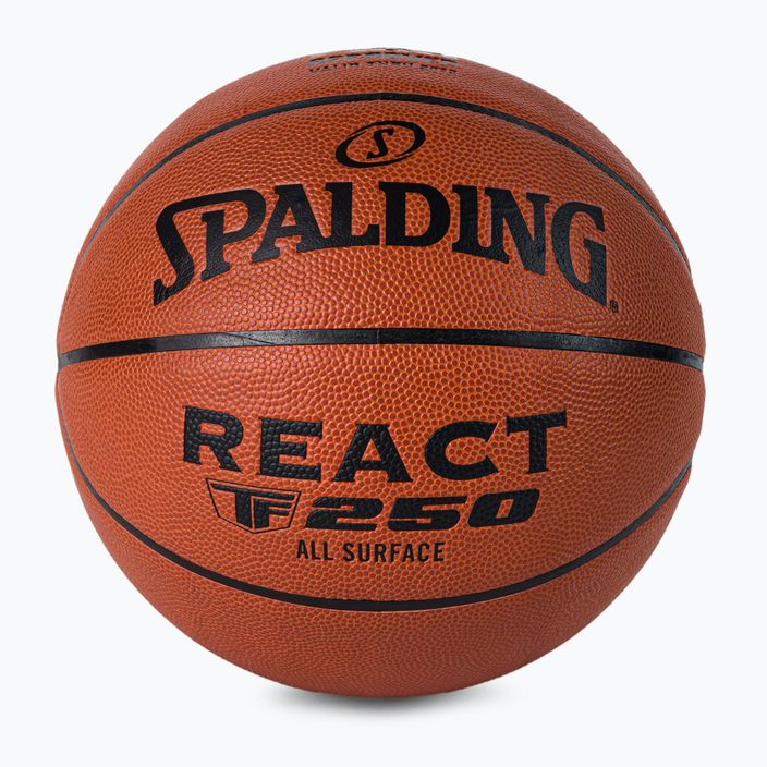 Spalding TF-250 React Logo FIBA Basketball orange 76967Z 2