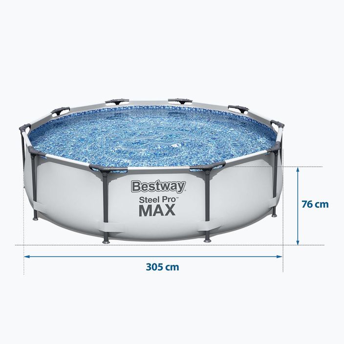 Bestway Steel Pro Max Pool 305 x 76 cm grau 4