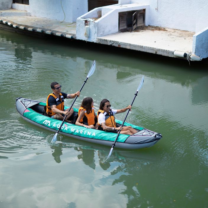 Aqua Marina Recreational Kayak grün Laxo-380 3-Personen aufblasbares 12'6″ Kajak 6