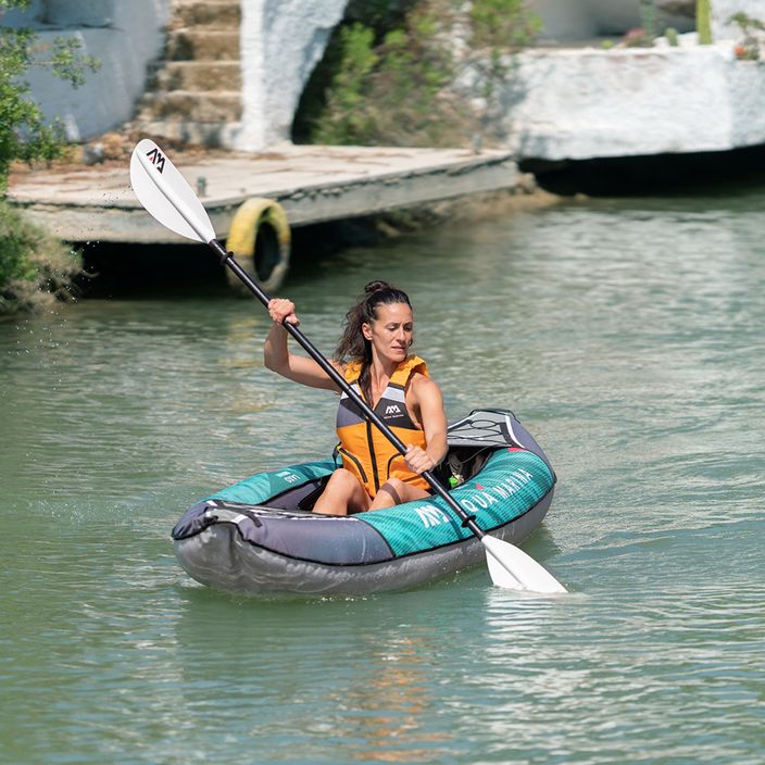 Aqua Marina Recreational Kayak grün Laxo-285 1-Personen 9'4″ aufblasbares Kajak 8