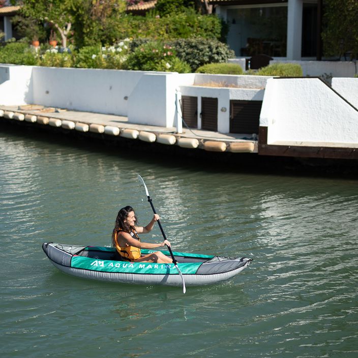 Aqua Marina Recreational Kayak grün Laxo-285 1-Personen 9'4″ aufblasbares Kajak 9