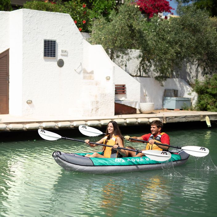 Aqua Marina Recreational Kayak grün Laxo-320 2-Personen aufblasbares 10'6″ Kajak 8