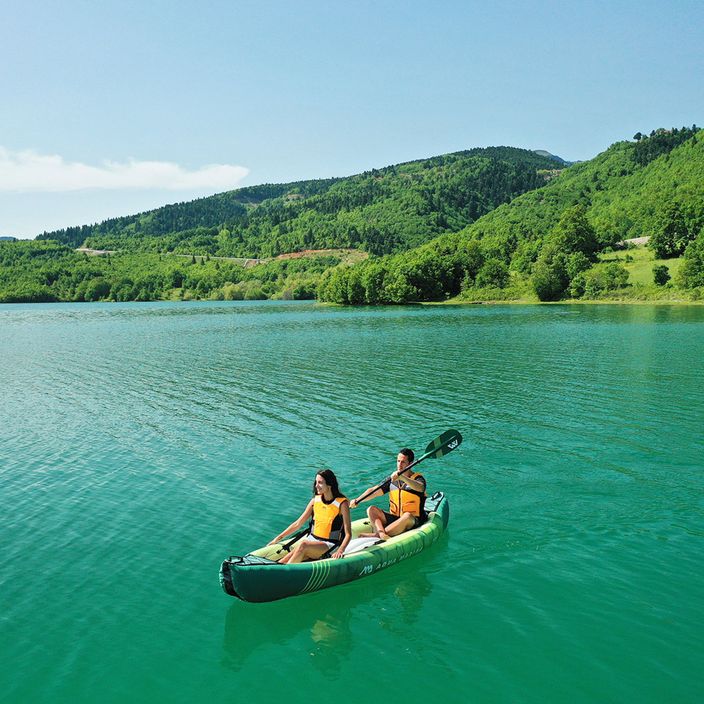 Aqua Marina Recreational Canoe grün Ripple-370 3-Personen aufblasbares 12'2  Kajak 10