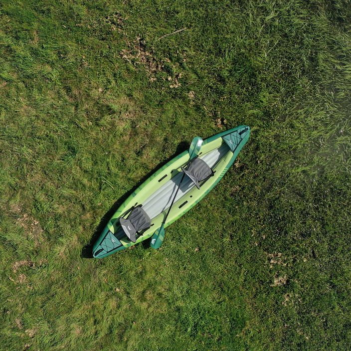 Aqua Marina Recreational Canoe grün Ripple-370 3-Personen aufblasbares 12'2  Kajak 12
