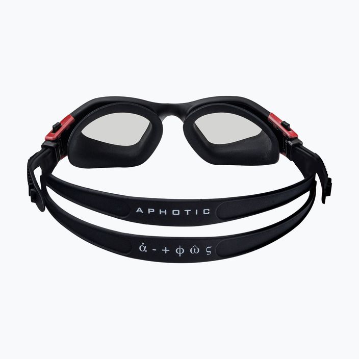 Schwimmbrille HUUB Aphotic Photochromic schwarz-rot A2-AGBR 5