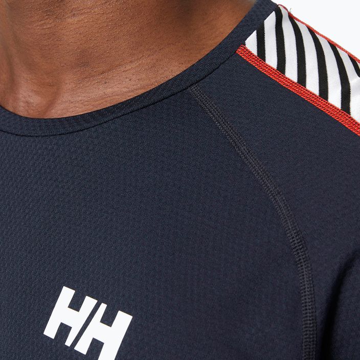 Herren Helly Hansen Lifa Active Stripe Crew Thermo-Sweatshirt navy 3