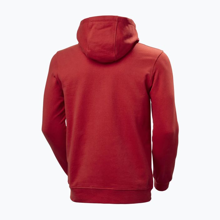 Herren Hoodie Sweatshirt Helly Hansen HH Logo Hoodie red 2