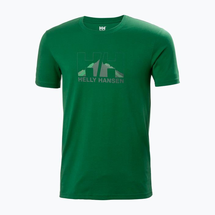 Herren-Trekking-T-Shirt Helly Hansen Nord Graphic 486 grün 62978 4