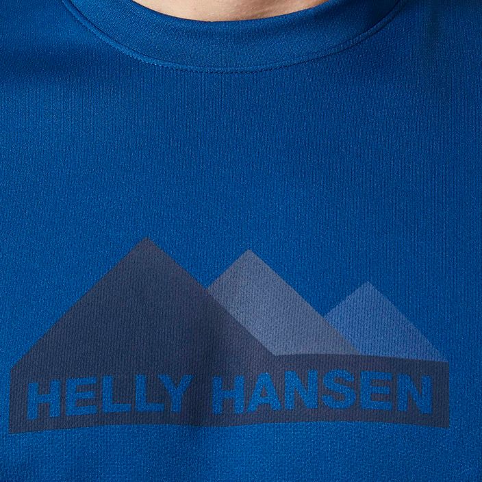 Herren-Trekking-T-Shirt Helly Hansen HH Tech Graphic 606 blau 63088 3