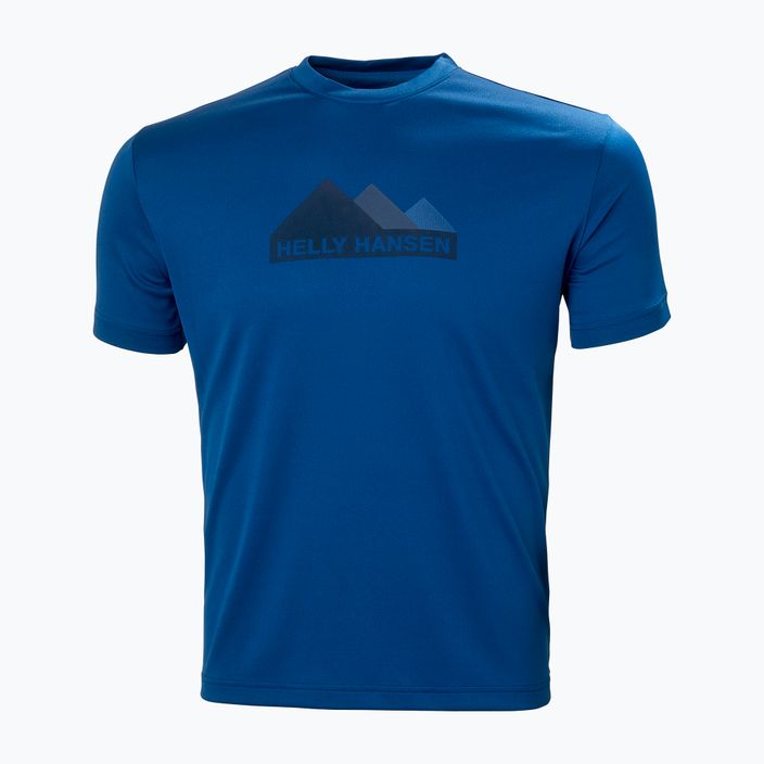 Herren-Trekking-T-Shirt Helly Hansen HH Tech Graphic 606 blau 63088 4
