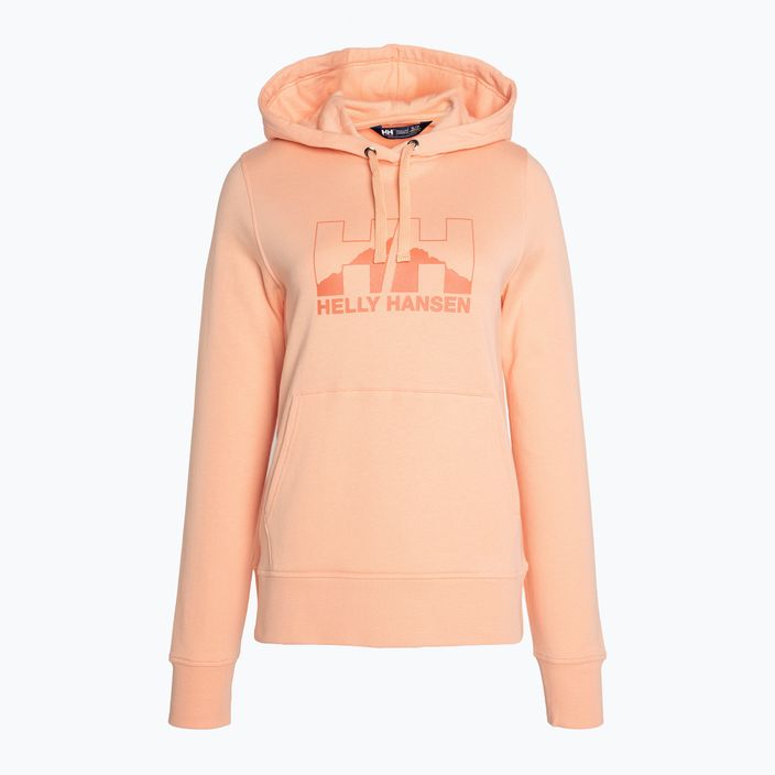 Damen-Trekking-Sweatshirt Helly Hansen Nord Graphic Pullover Hoodie orange 62981_058 5