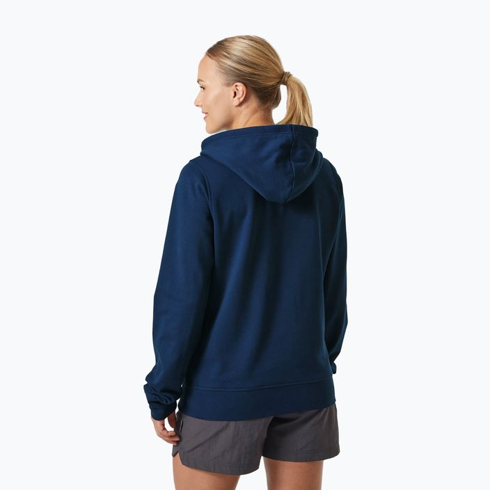 Damen-Trekking-Sweatshirt Helly Hansen Nord Graphic Pullover Hoodie navy blau 62981_584 2