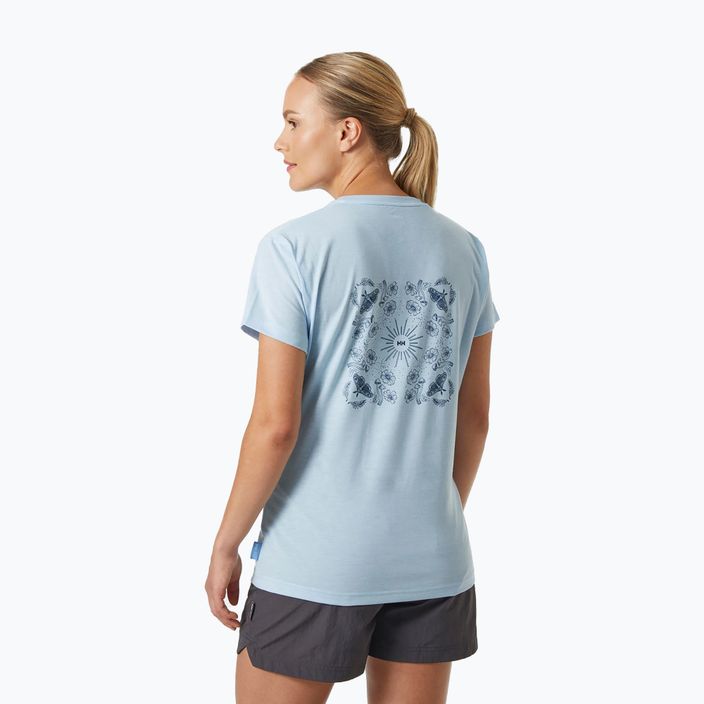 Damen-Trekking-T-Shirt Helly Hansen Skog Recycled Graphic blau 63083_513 2