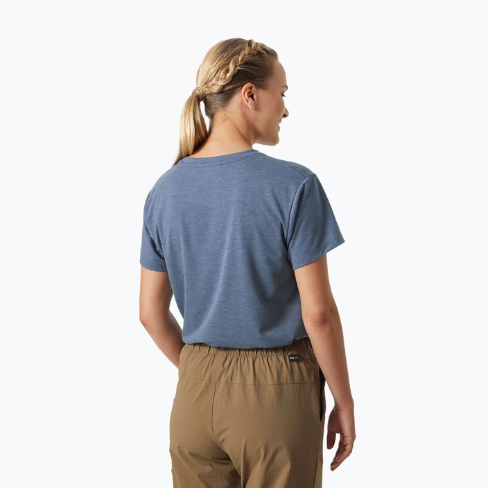 Damen-Trekking-T-Shirt Helly Hansen Skog Recycled Graphic blau 63083_585 2