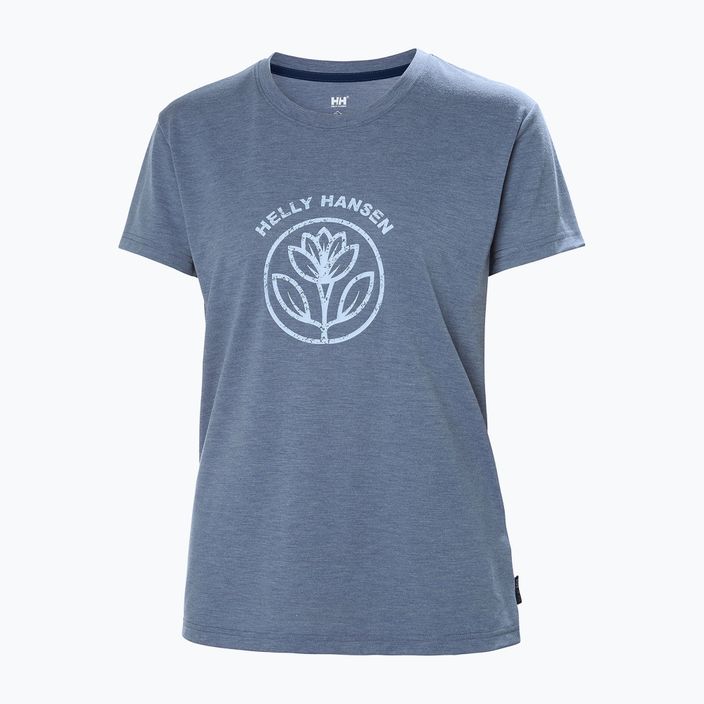 Damen-Trekking-T-Shirt Helly Hansen Skog Recycled Graphic blau 63083_585 5