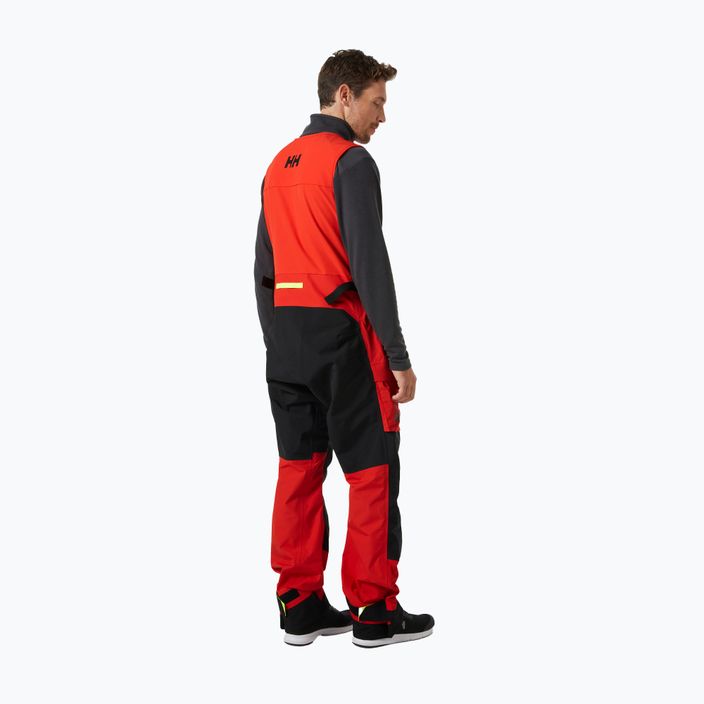 Herren Segelhose Helly Hansen Aegir Race Salopette 2.0 alert rot 2