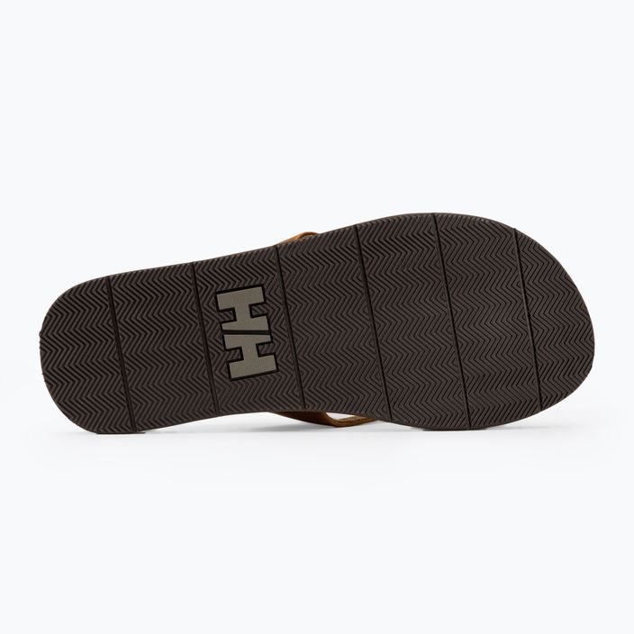 Herren Helly Hansen Seasand 2 Leder Sandalen Honig Weizen Flip Flops 4