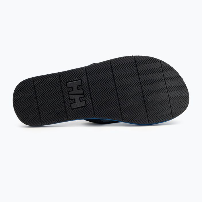 Herren Helly Hansen Logo Sandalen 2 Ebenholz/Kobalt Flip Flops 4