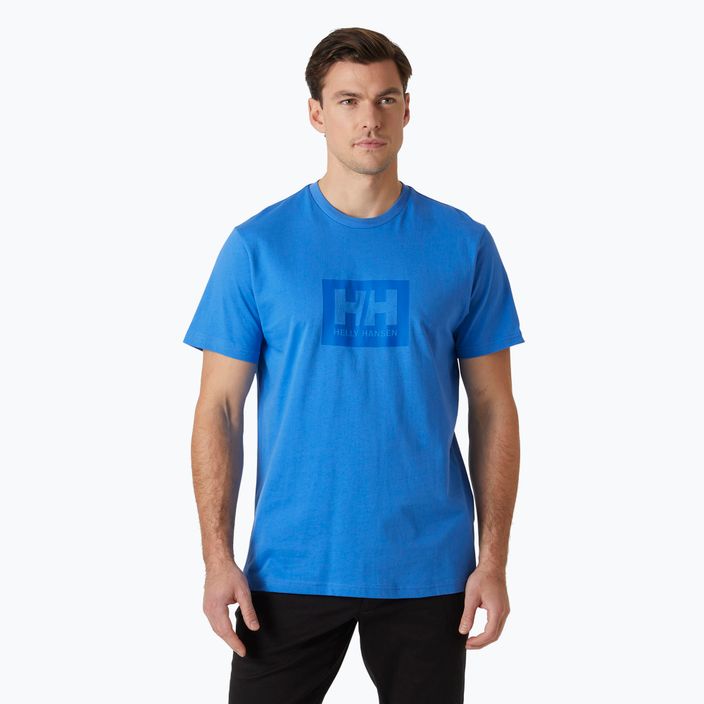 Herren Helly Hansen HH Box ultra blaues T-shirt