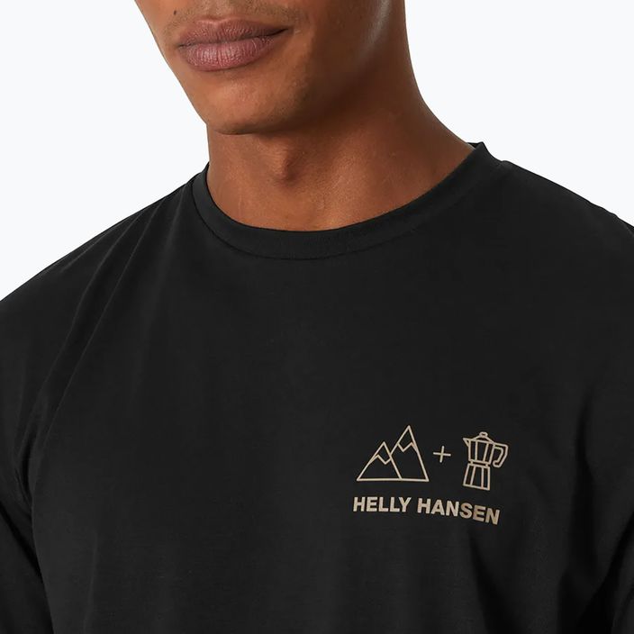 Herren Helly Hansen Nord Grafik-T-Shirt schwarz 3