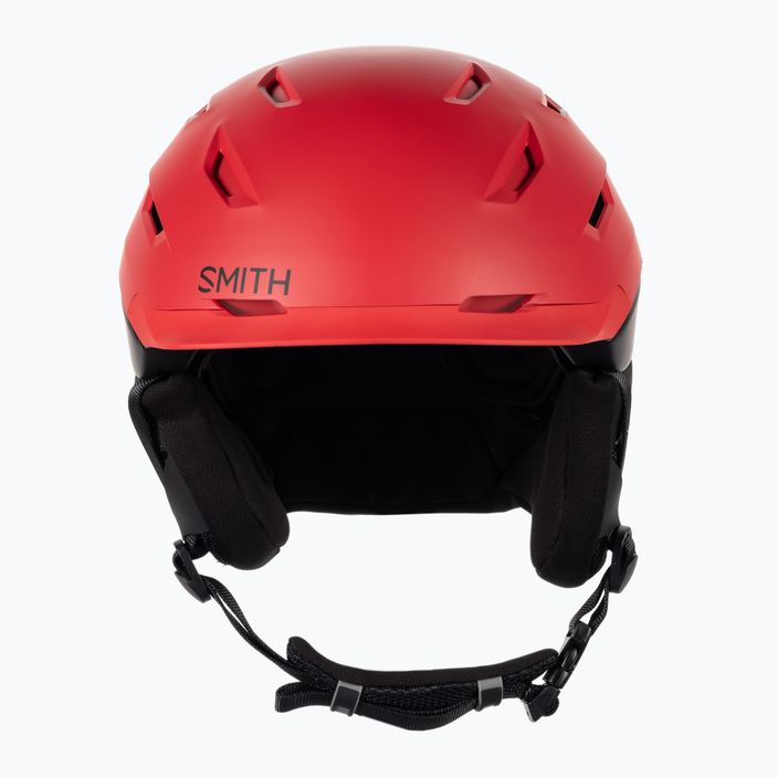 Skihelm Smith Level rot-schwarz E629 2