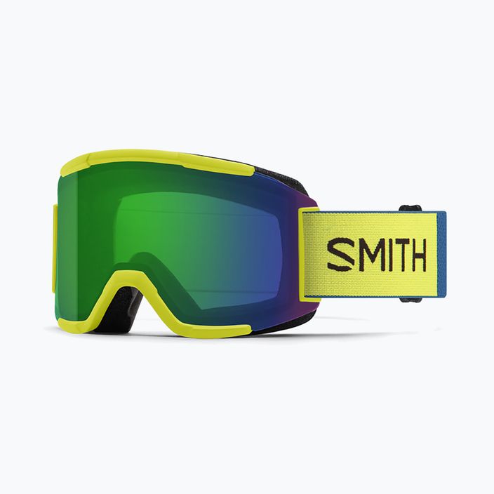 Skibrille Smith Squad neon yellow/chromapop everyday green mirror M668 7